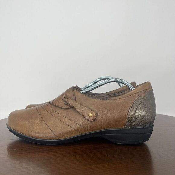 Dansko Shoes - Dansko Franny Shoes Women's 40 / 9.5 Brown Leather Round Toe  Slip On 5500160200